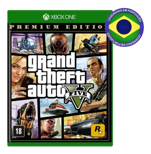 Gta 5 - Grand Theft Auto V Xbox One Mídia Física Português